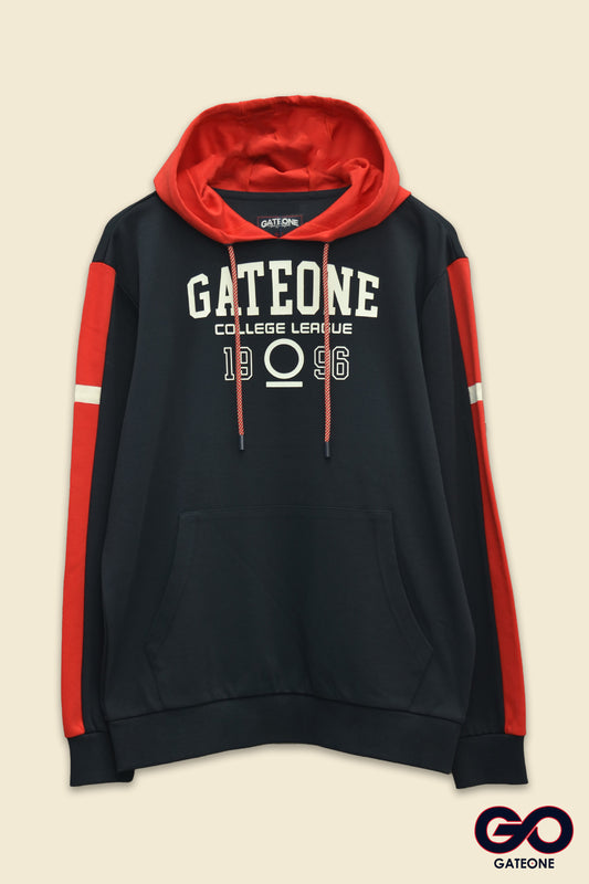 Sudadera para hombre, bolsas frontales y cierre.