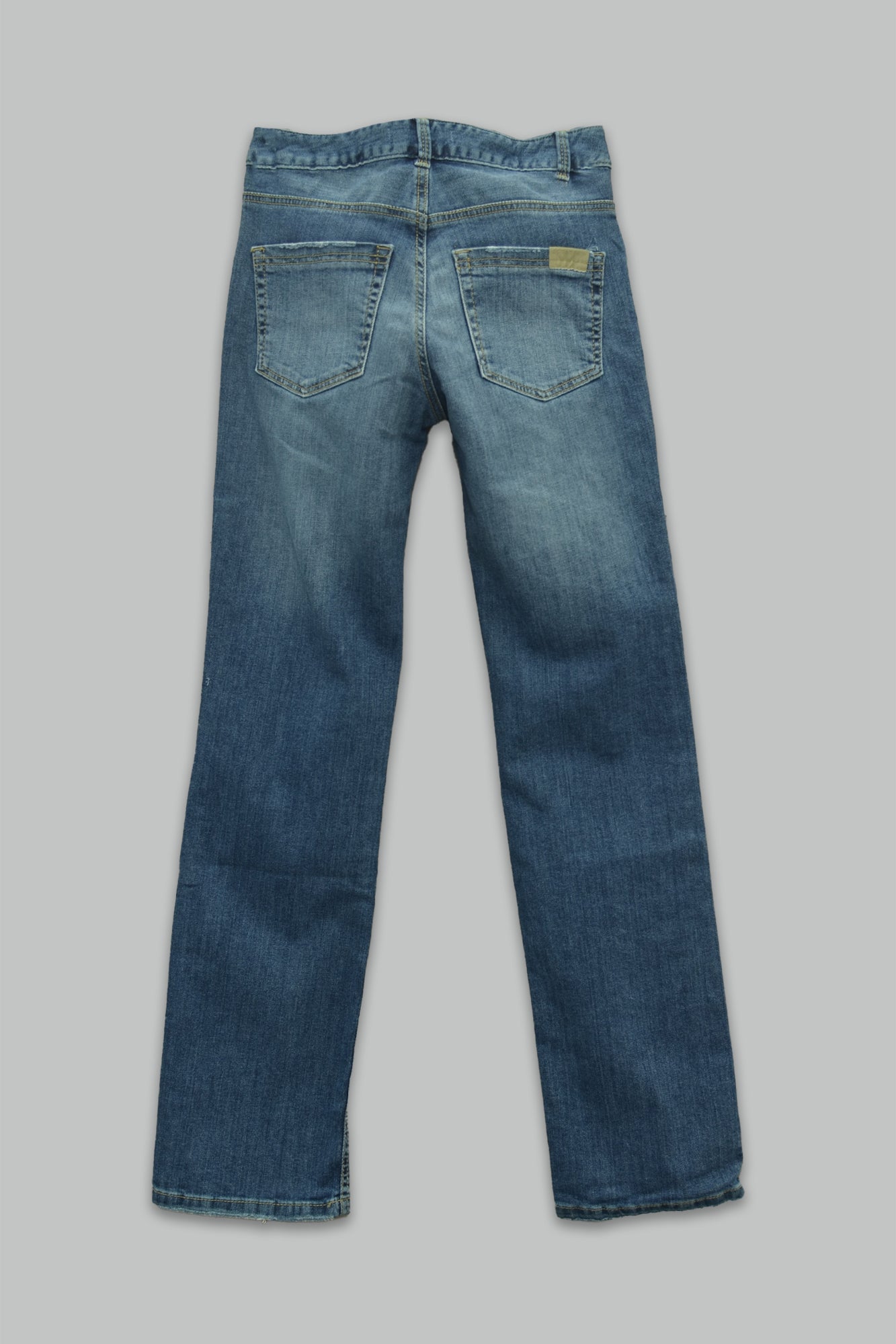 Pantalón Recto Stretch de mezclilla para mujer