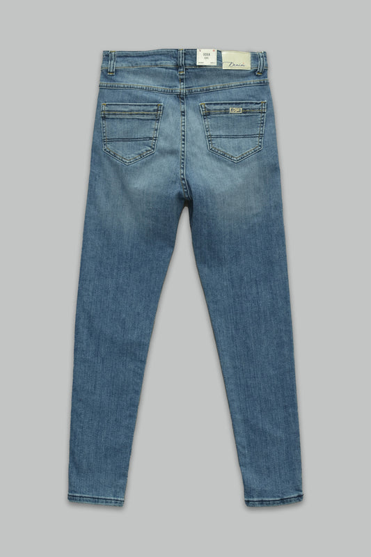 Pantalón skinny fit de mezclilla para mujer