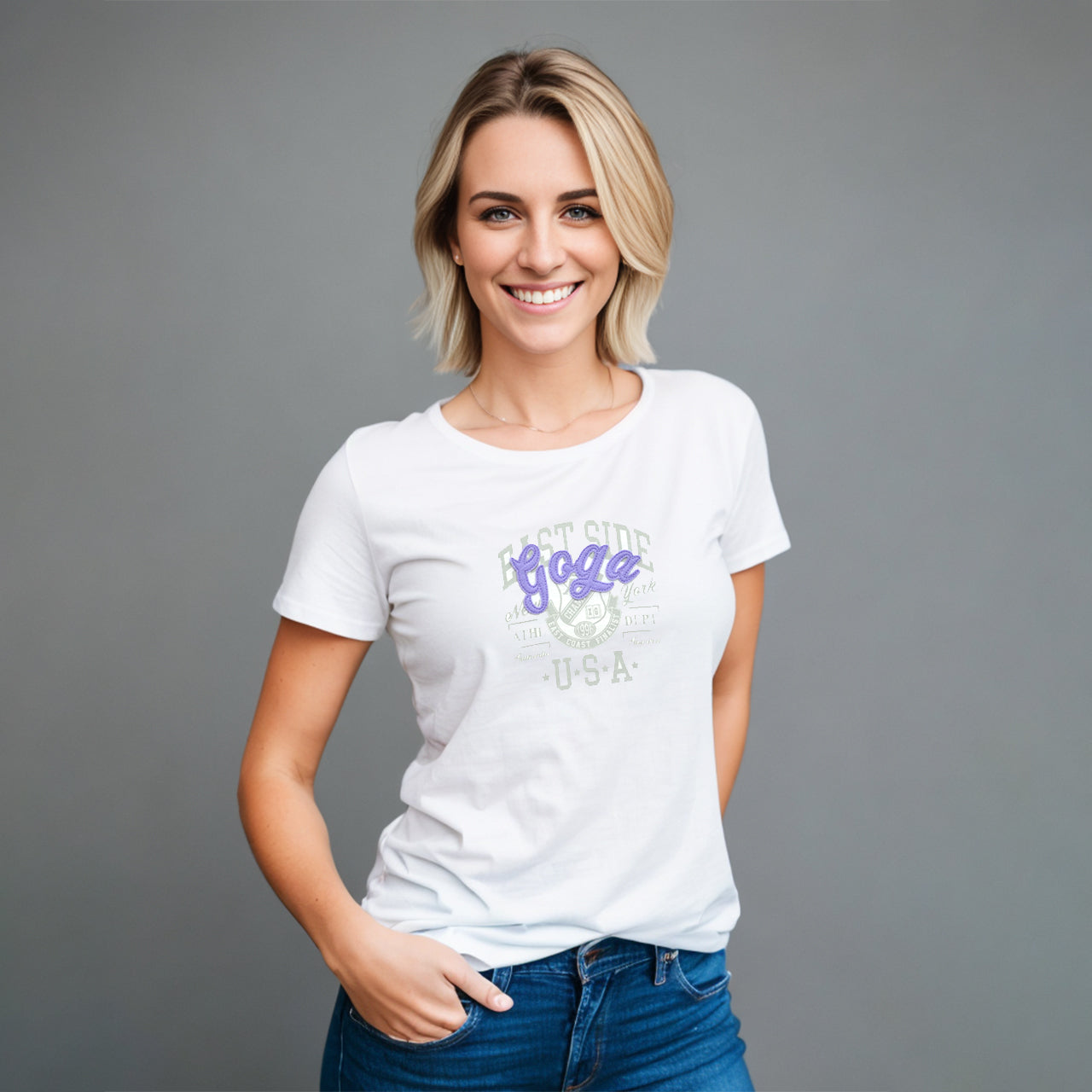 Playera Estampada/Bordada para mujer
