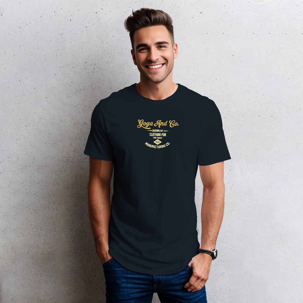 Playera Bordada y Estampada para hombre.
