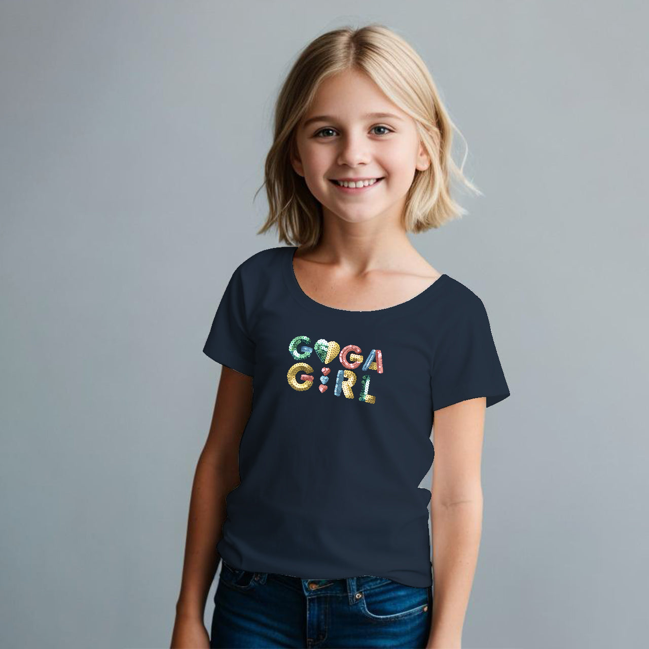 Playera con Lentejuela para niña