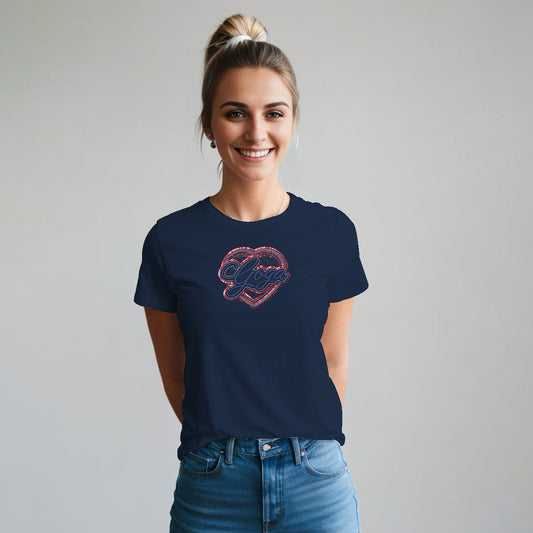 Playera con Lentejuela y Bordado para mujer.