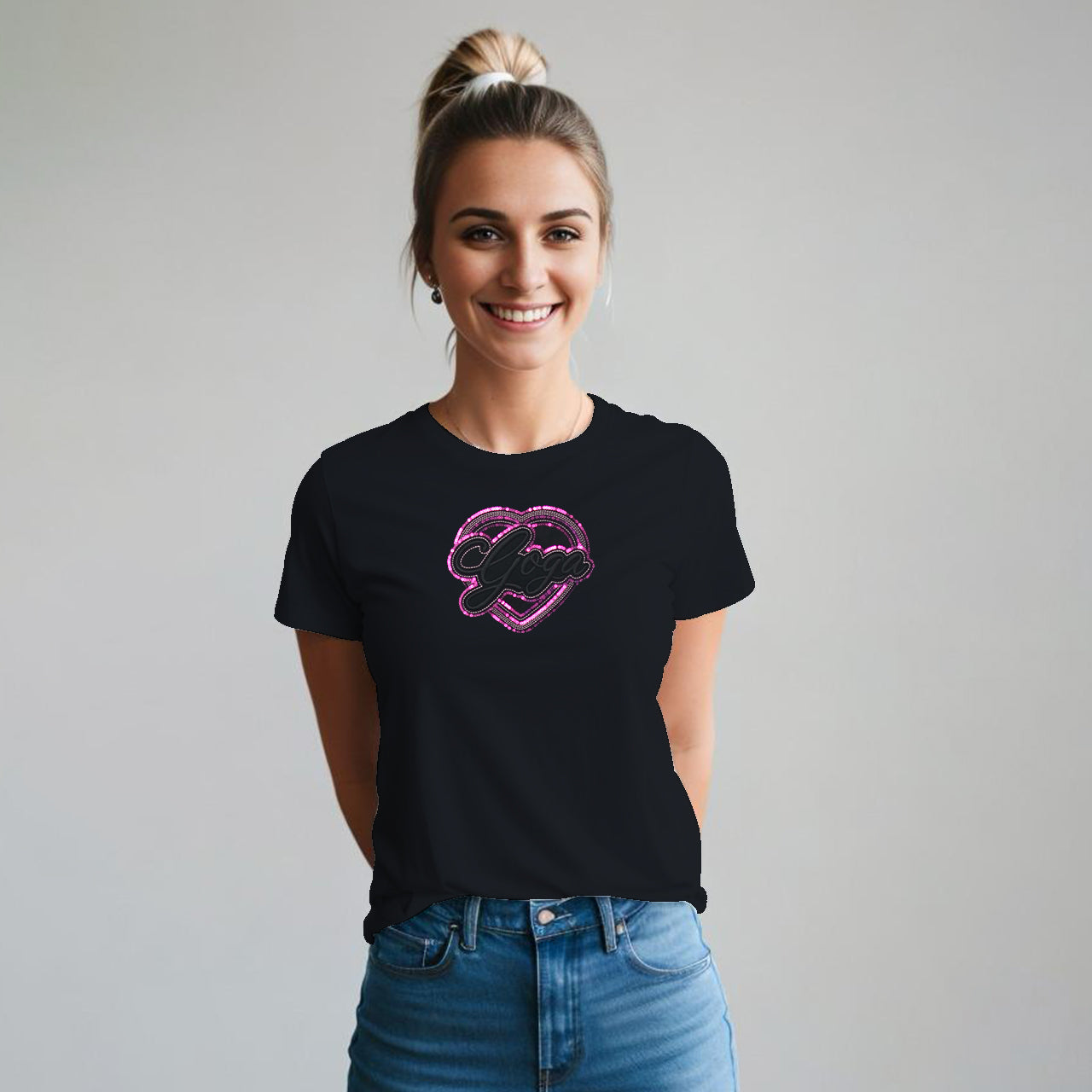 Playera con Lentejuela y Bordado para mujer.
