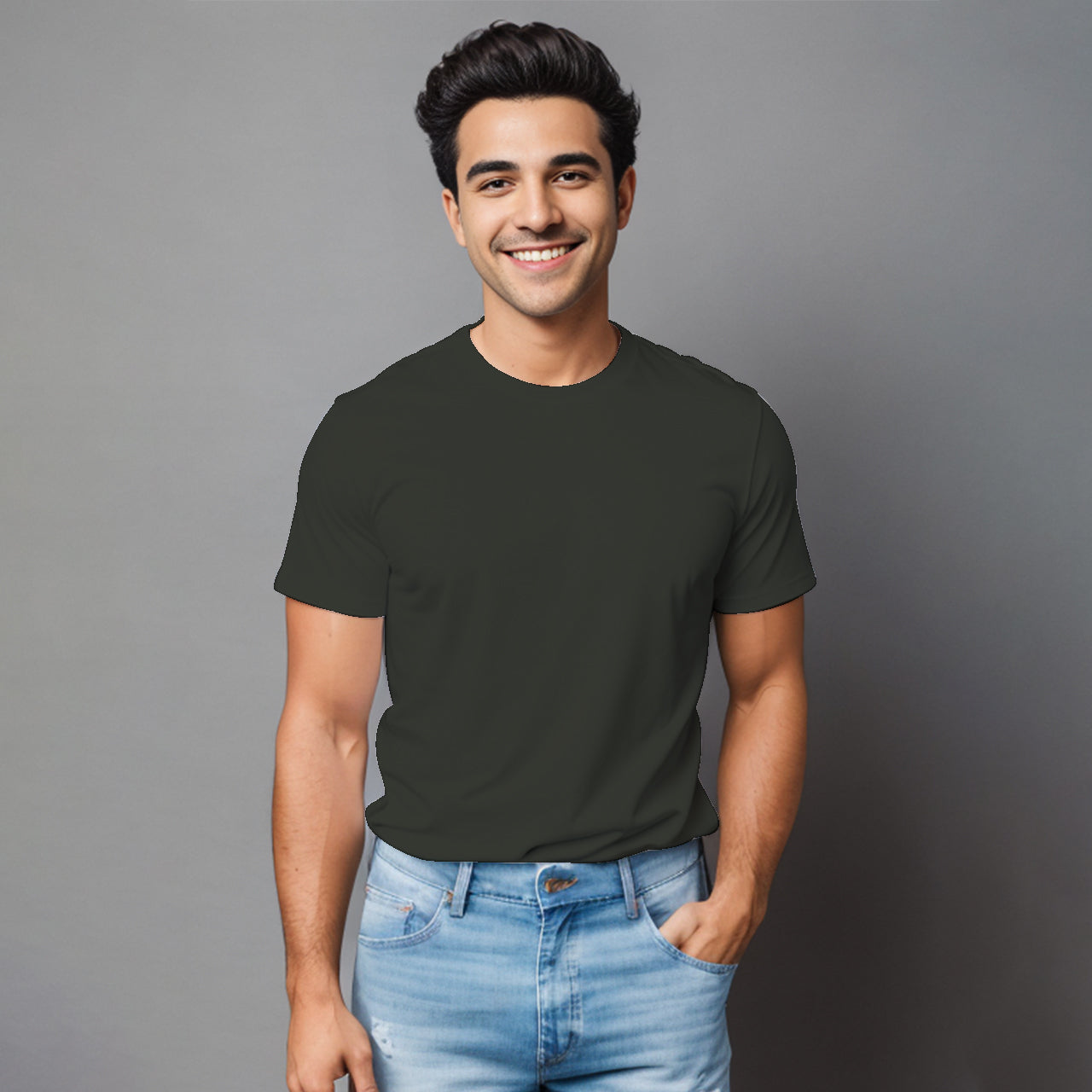 Playera Básica lisa para hombre.
