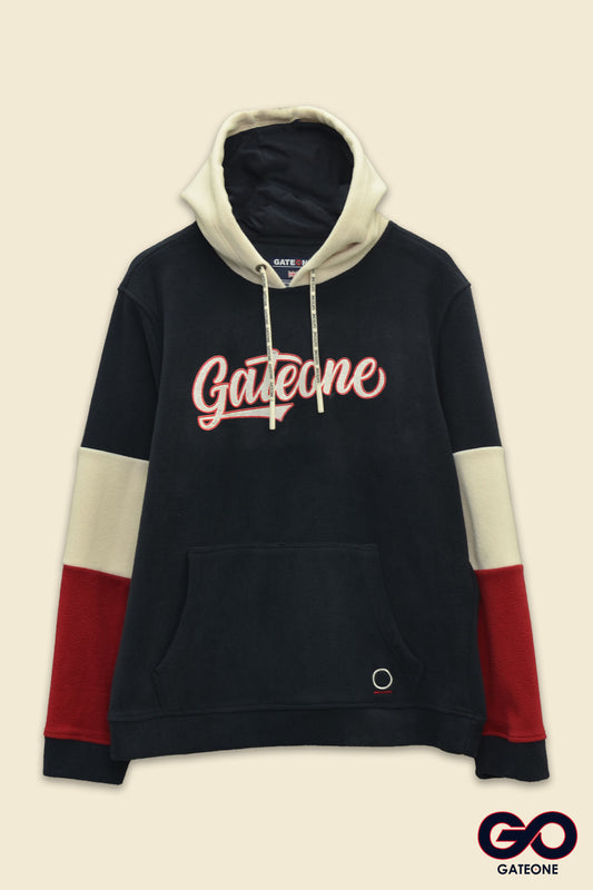 Sudadera para hombre, bolsas frontales y cierre.