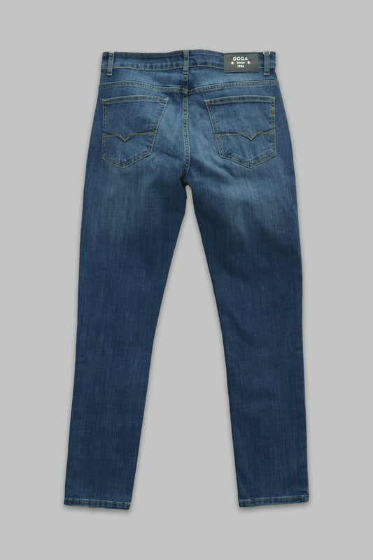 Pantalón de mezclilla slim fit para hombre