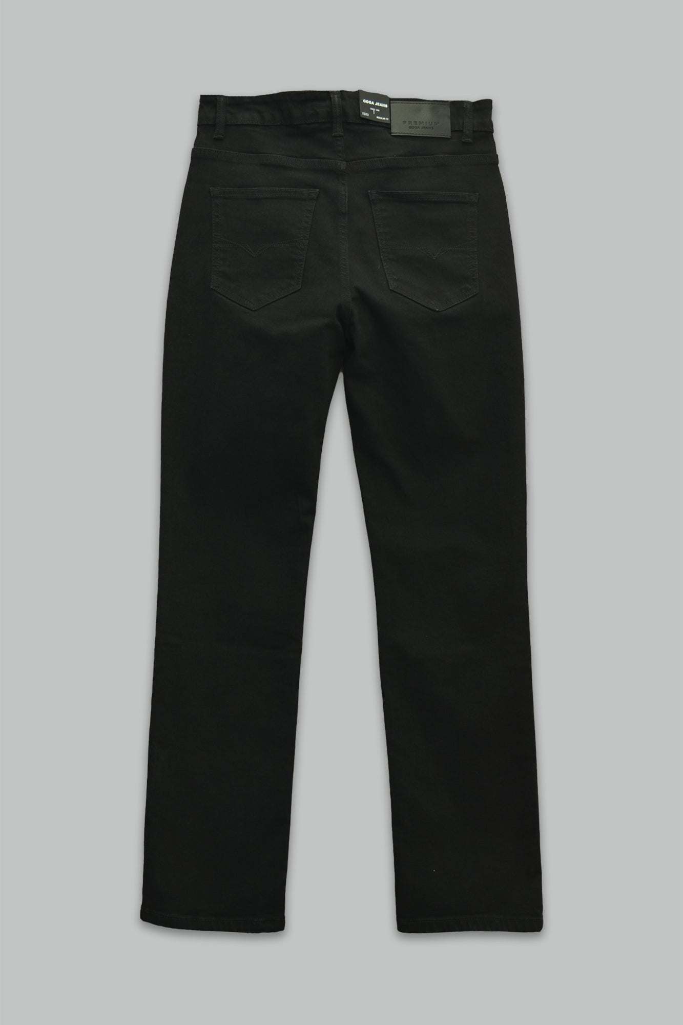 Pantalón de mezclilla Negro Regular Fit Stretch para hombre