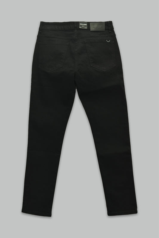 Pantalón Negro de mezclilla Regular Fit para hombre