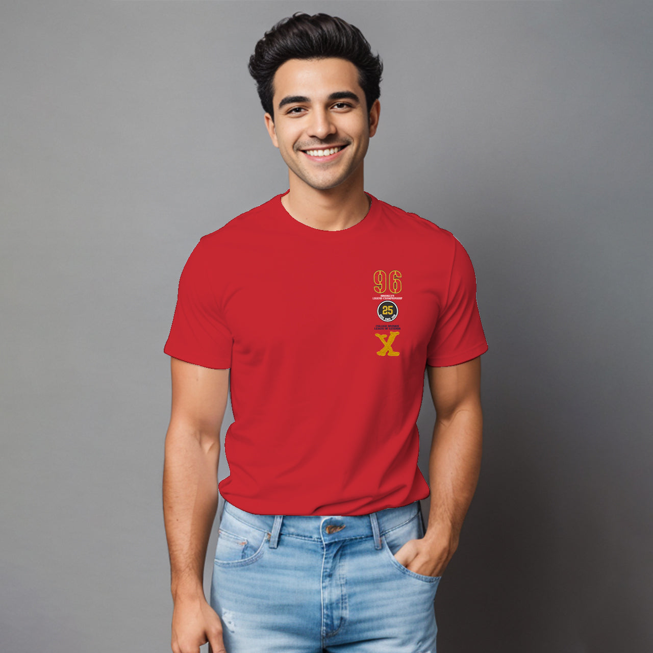 Playera Bordada y Estampada para hombre.