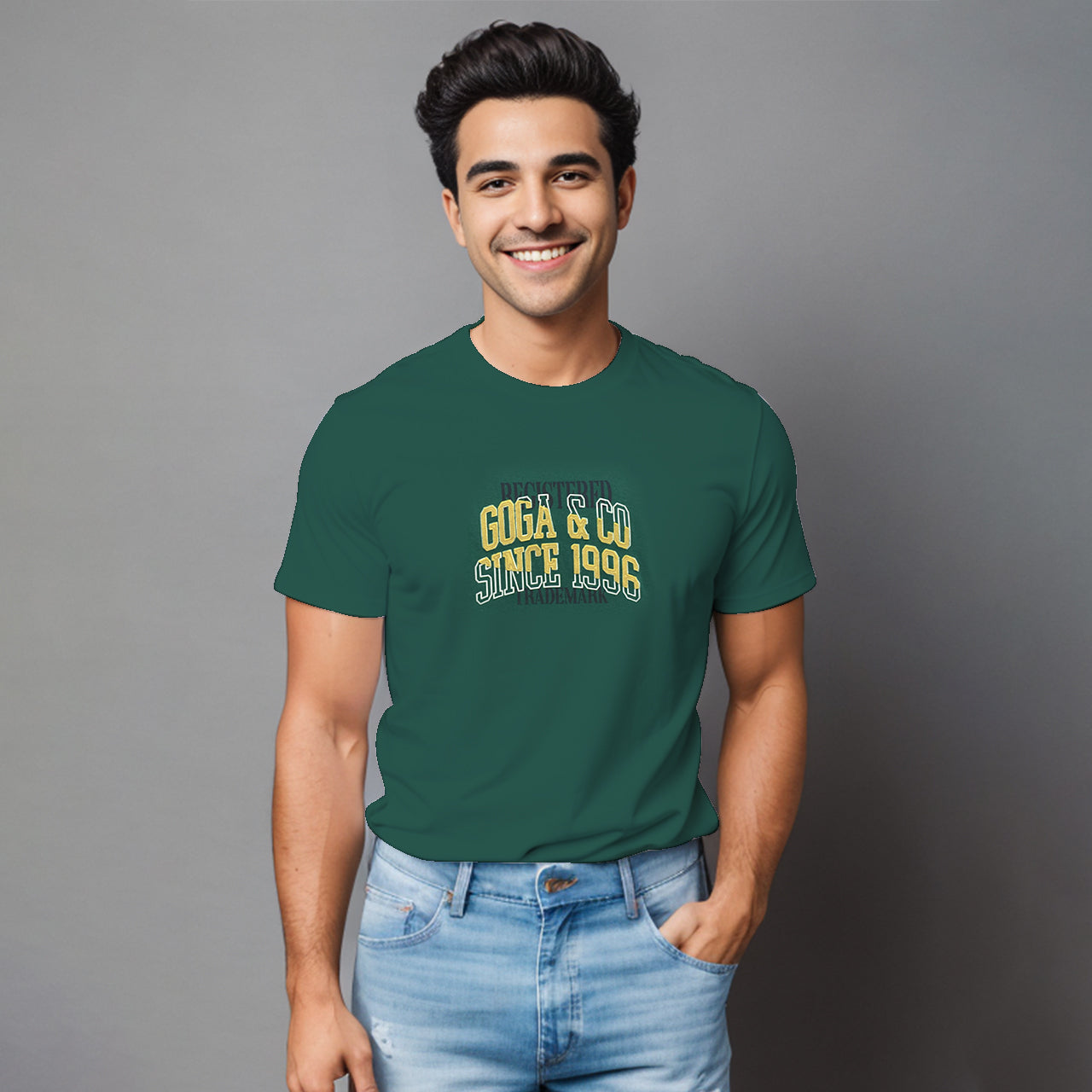 Playera Bordada y Estampada para hombre.