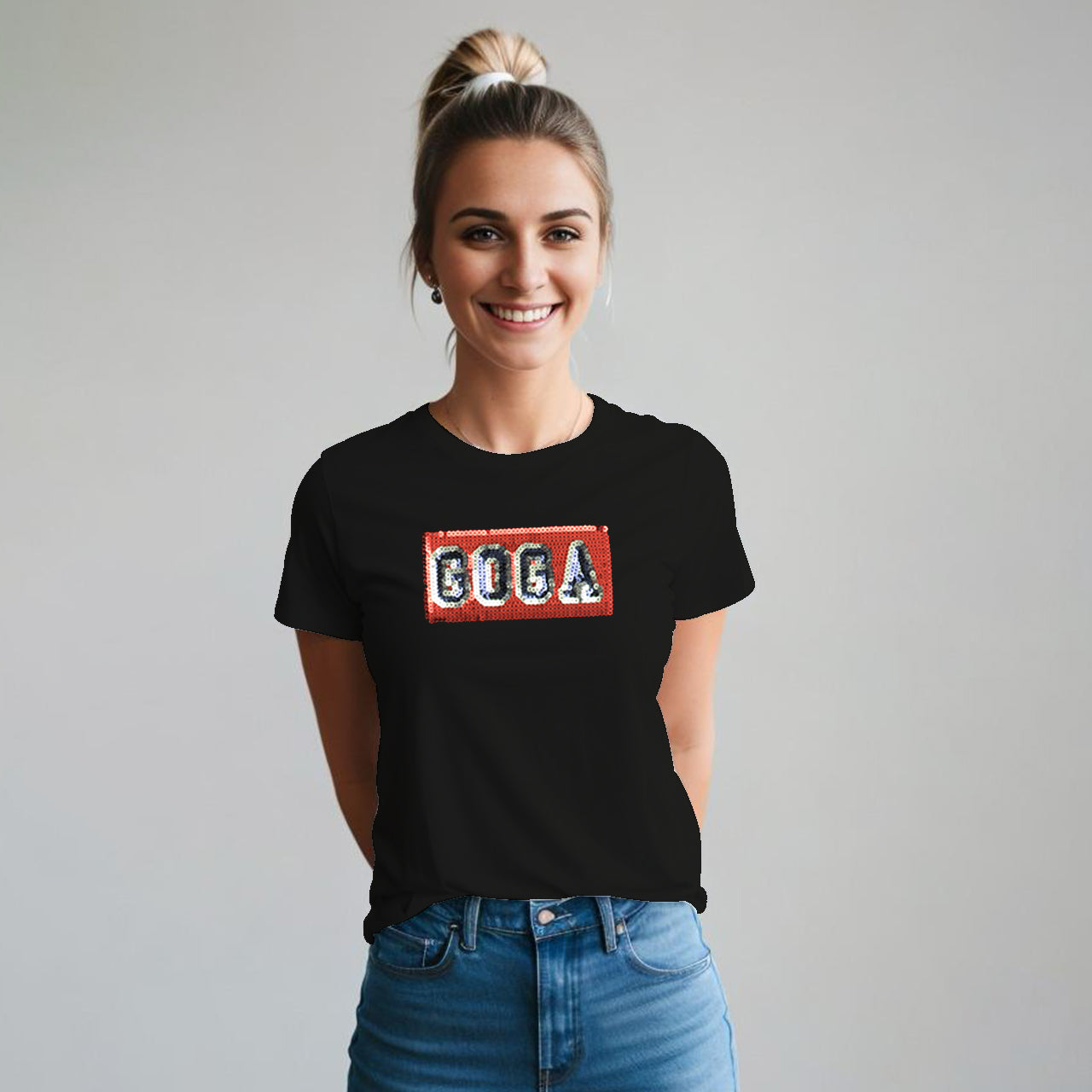 Playera con Lentejuela para mujer.