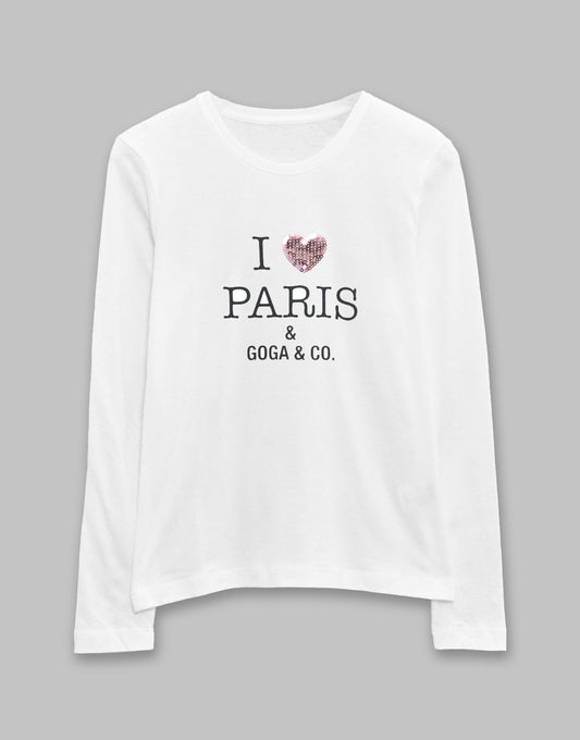 Playera Lentejuela/Estampado para mujer