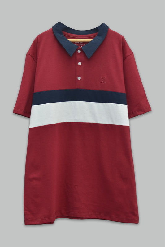 Playera Bordada Tipo Polo para niño