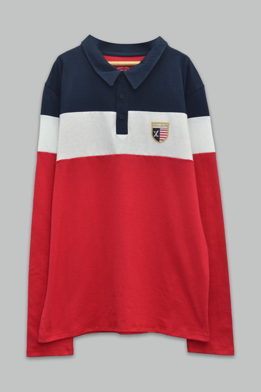 Playera Tipo Polo Estampada para niño