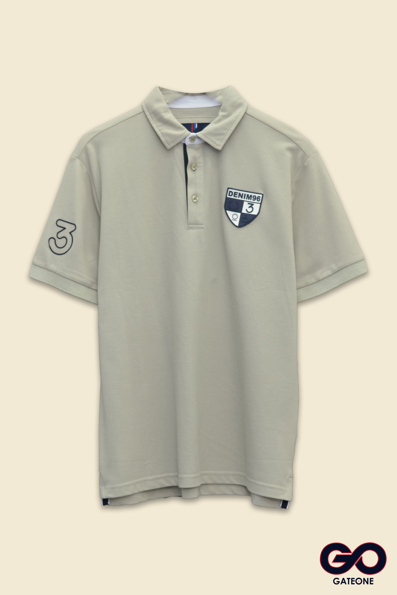 Playera para hombre Tipo Polo Bordada.