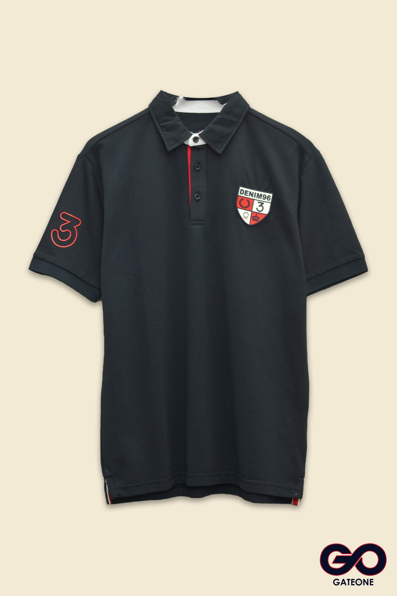 Playera para hombre Tipo Polo Bordada.