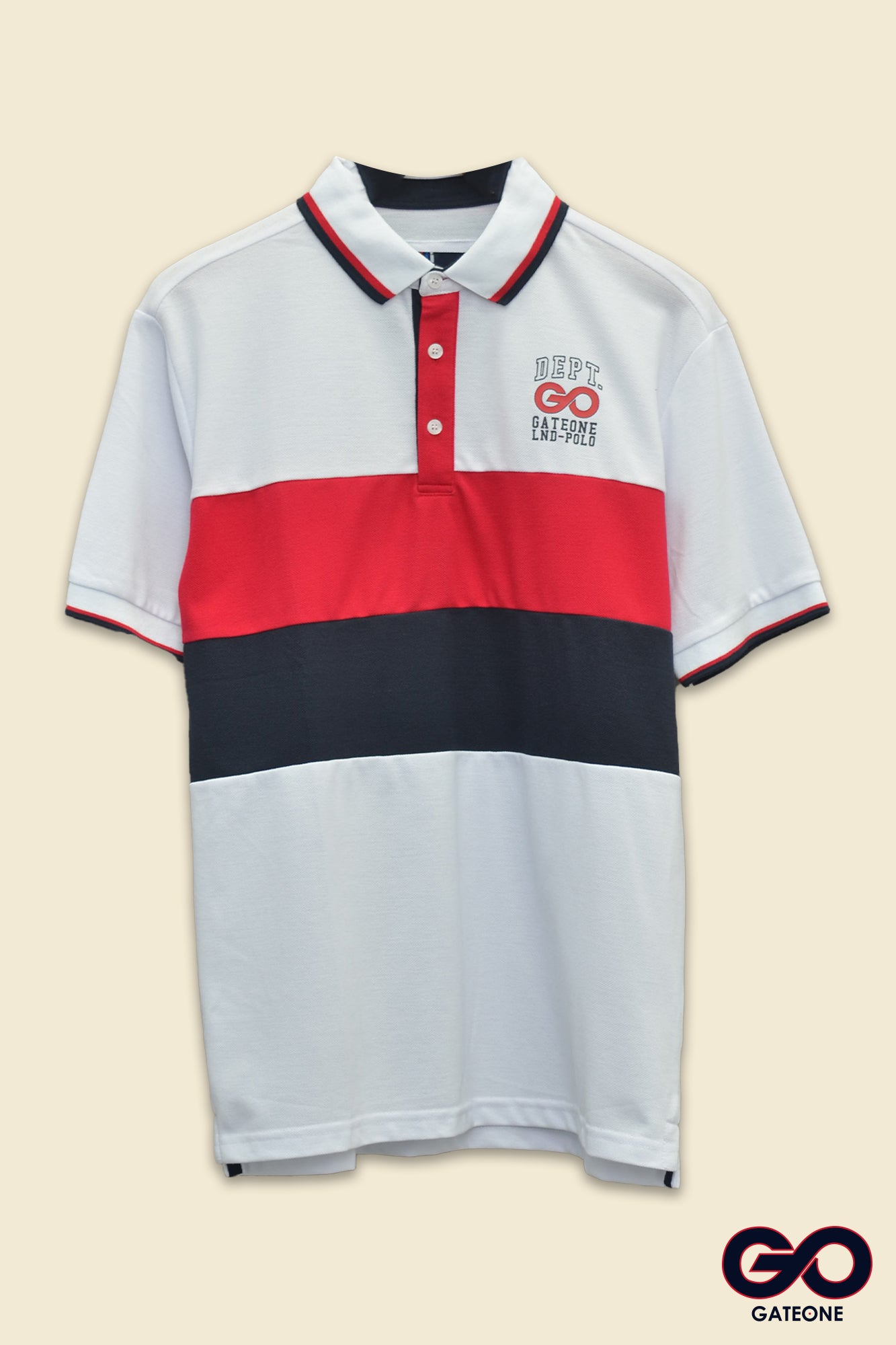 Playera para hombre Tipo Polo Bordada.