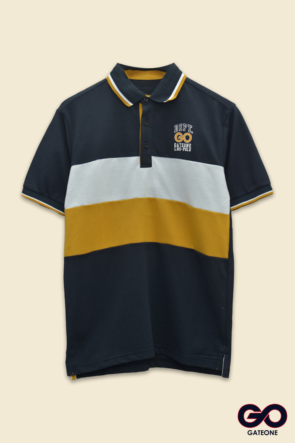 Playera para hombre Tipo Polo Bordada.