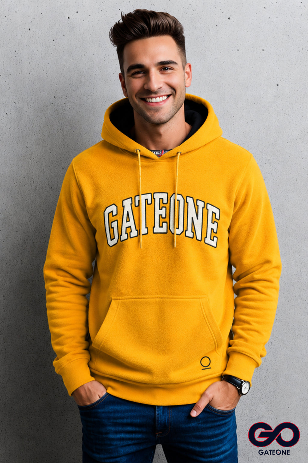 Sudadera para hombre, bolsas frontales.