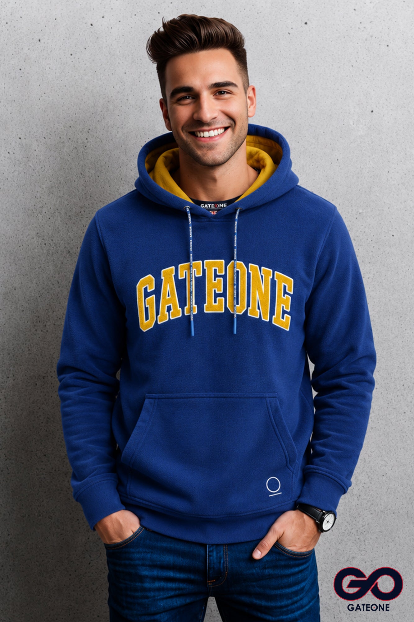 Sudadera para hombre, bolsas frontales.