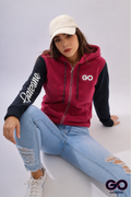 Sudadera Gate One Varsity Color Block Capucha Cierre