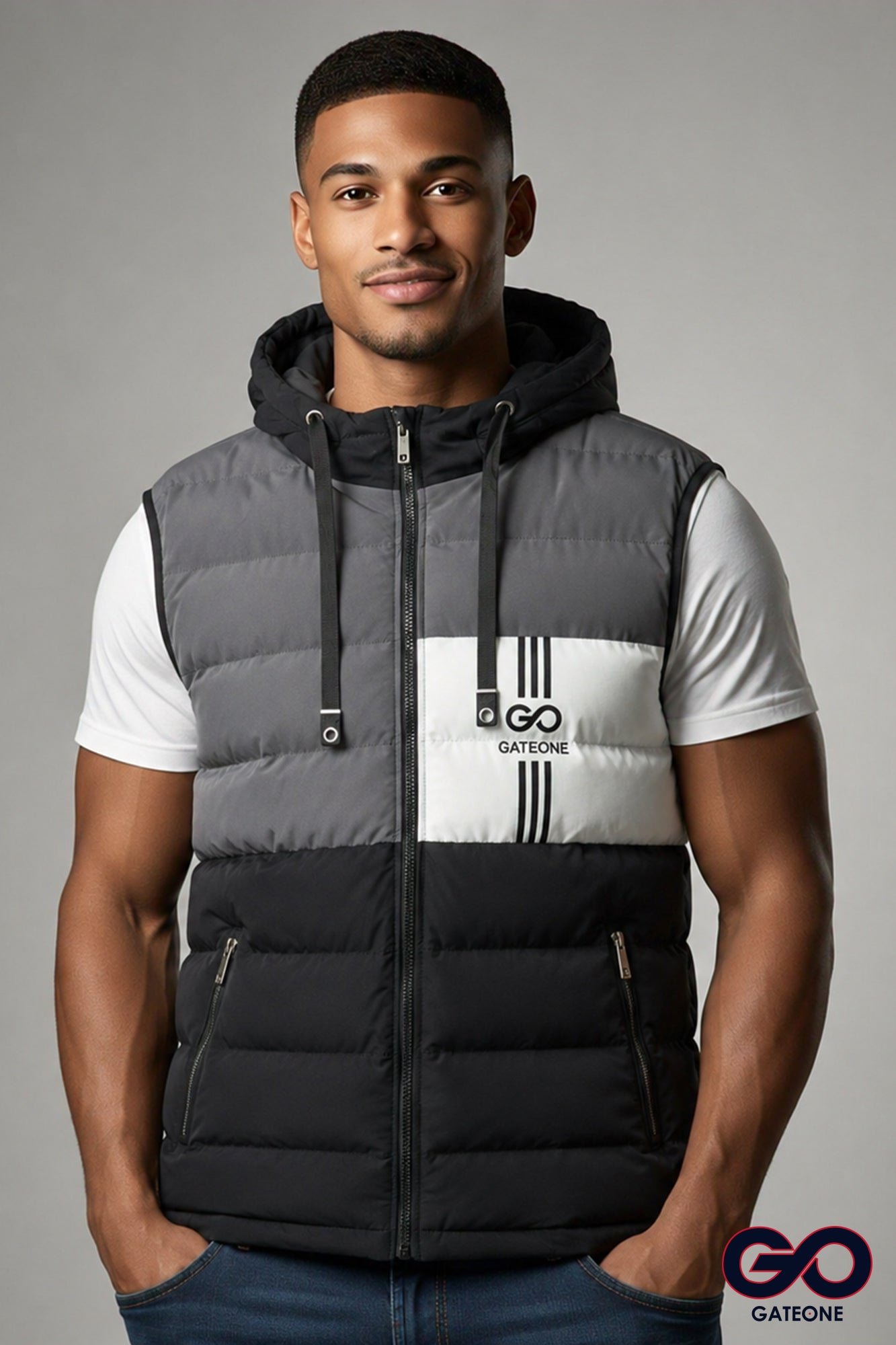 Chaleco Acolchado doble vista para Hombre