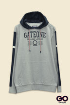 Sudadera para hombre, bolsas frontales y cierre.