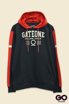 Sudadera para hombre, bolsas frontales y cierre.