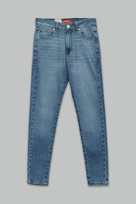 Pantalón skinny fit de mezclilla para mujer