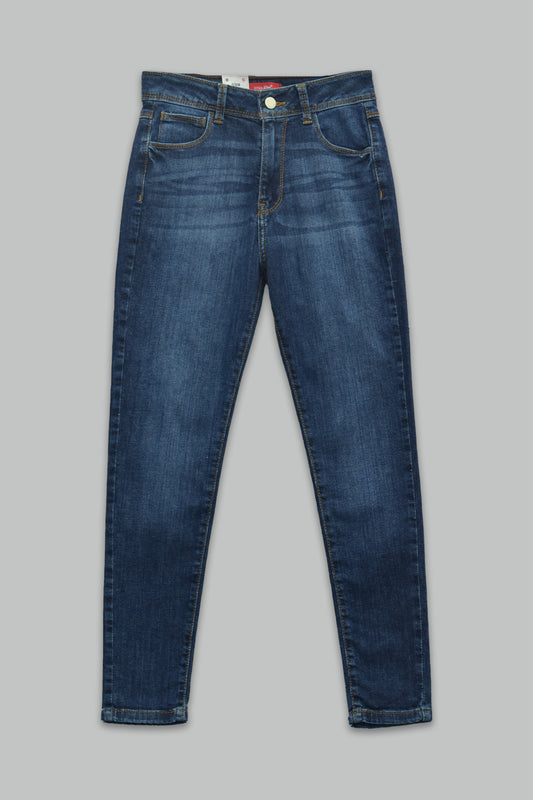 Pantalón skinny fit de mezclilla para mujer