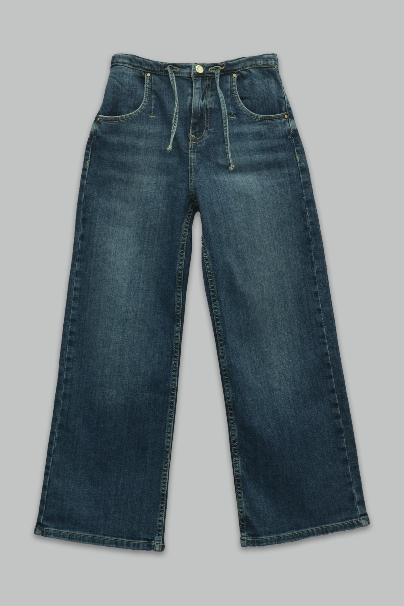 Pantalón Recto de mezclilla para niña