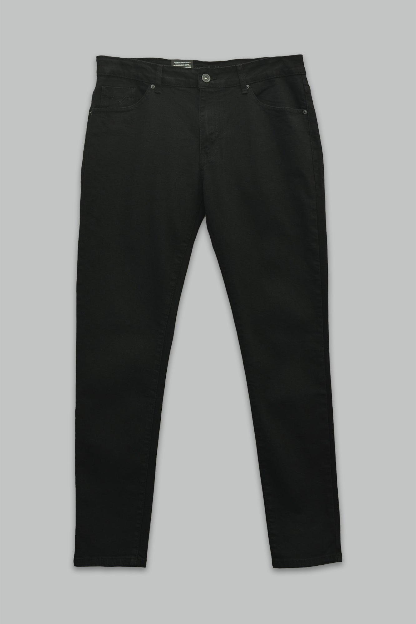 Pantalón de mezclilla Negro slim fit  para hombre