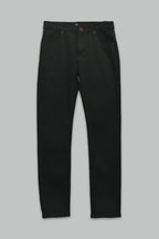 Jeans Goga Slim Fit Stretch Mezclilla Color Negro.