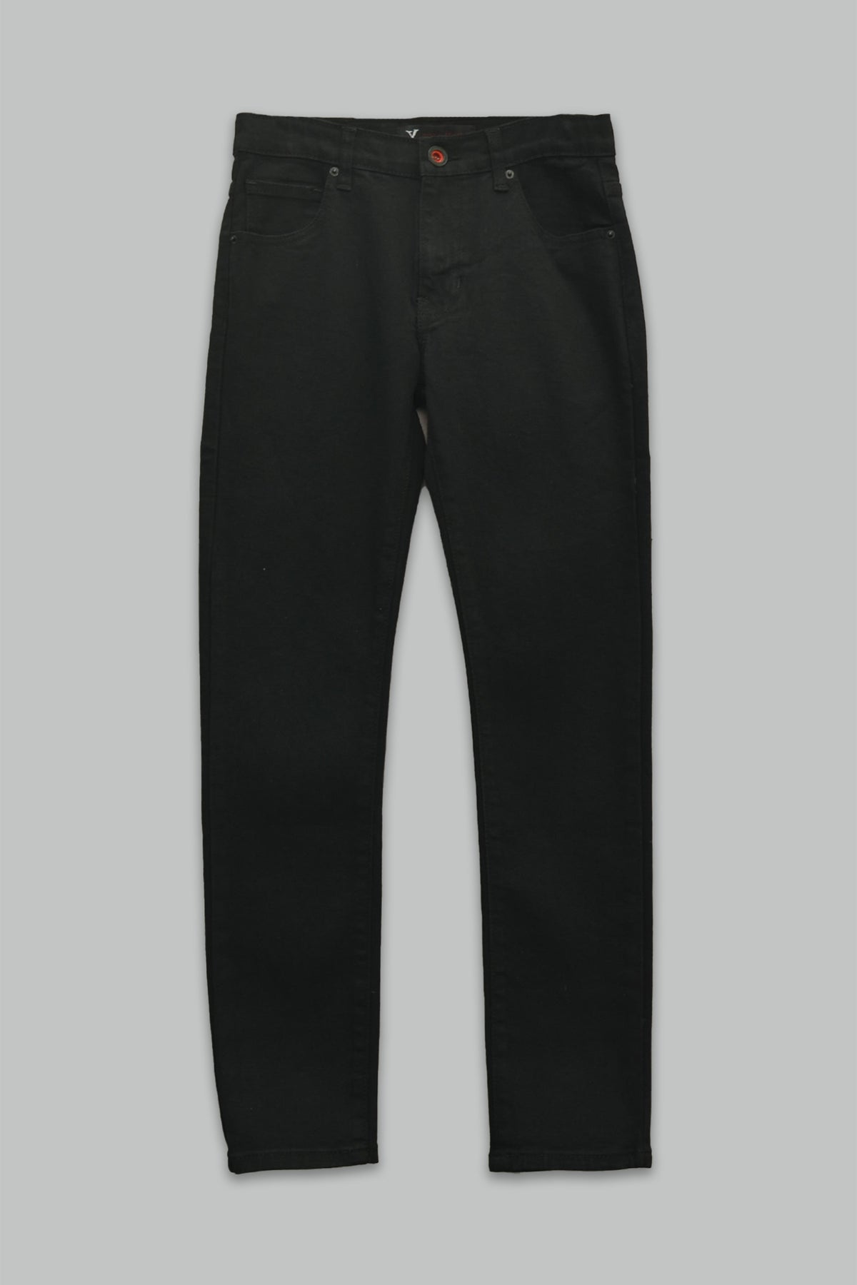 Jeans Goga Slim Fit Stretch Mezclilla Color Negro.