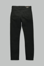 Jeans Goga Slim Fit Stretch Mezclilla Color Negro.
