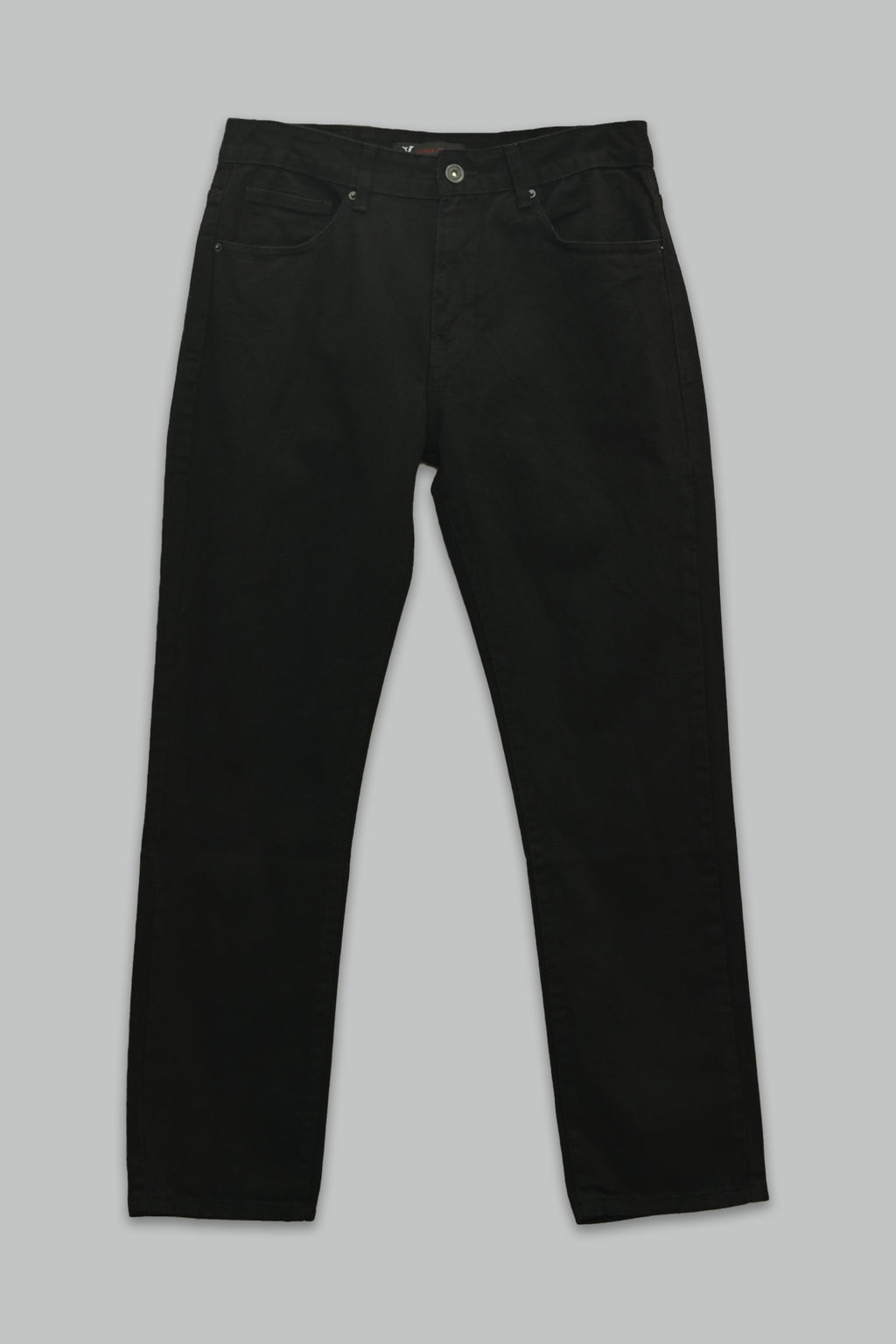 Pantalón Negro de mezclilla Regular Fit para hombre