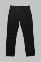 Pantalón Negro de mezclilla Regular Fit para hombre