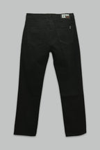 Pantalón Negro de mezclilla Regular Fit para hombre
