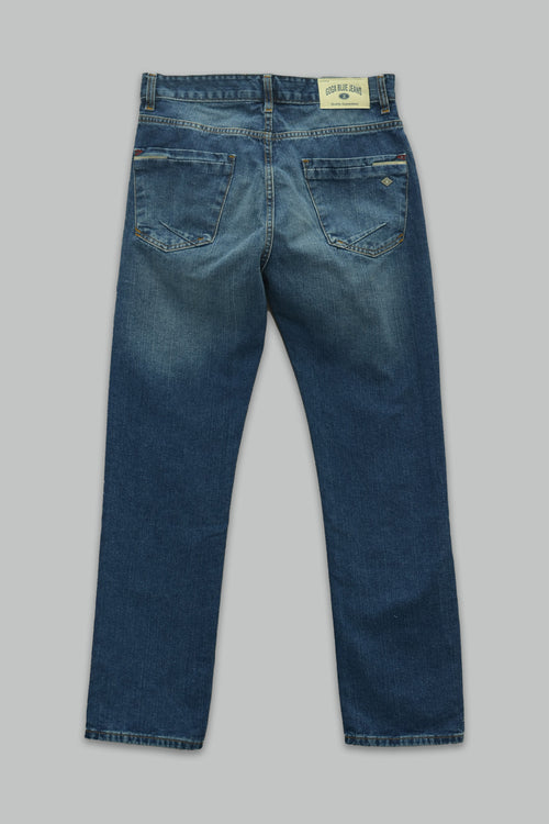 Jeans Goga Regular Fit Lavado Oscuro 5 Bolsillos