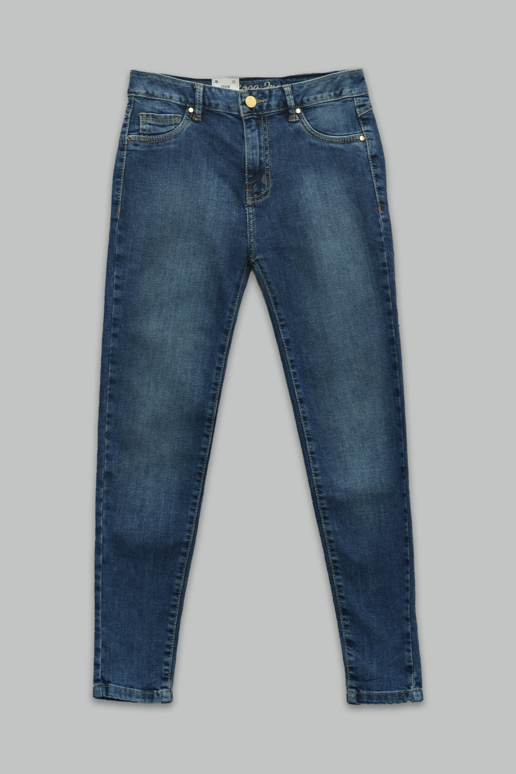 Pantalón skinny fit de mezclilla para mujer