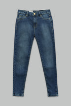 Pantalón skinny fit de mezclilla para mujer