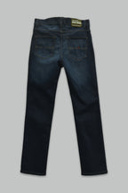 Pantalón de mezclilla Regular Fit con escudos para hombre