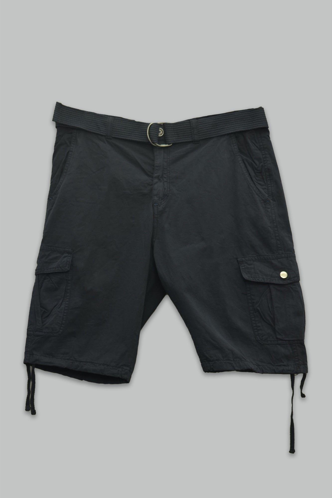 Bermuda de gabardina Cargo con Cinturon para hombre