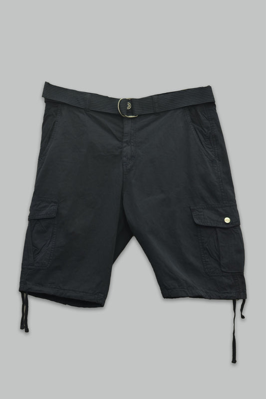 Bermuda de gabardina Cargo con Cinturon para hombre