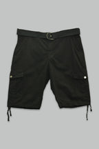 Bermuda de gabardina Cargo con Cinturon para hombre