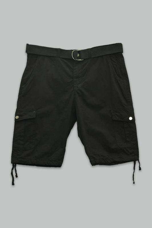 Bermuda de gabardina Cargo con Cinturon para hombre