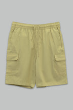 Bermuda de gabardina Cargo para hombre