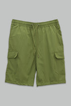 Bermuda de gabardina Cargo para hombre