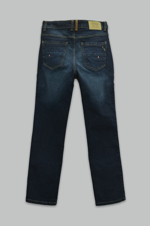 Jeans Goga Regular Stretch Fit Lavado Oscuro 5 Bolsillos II